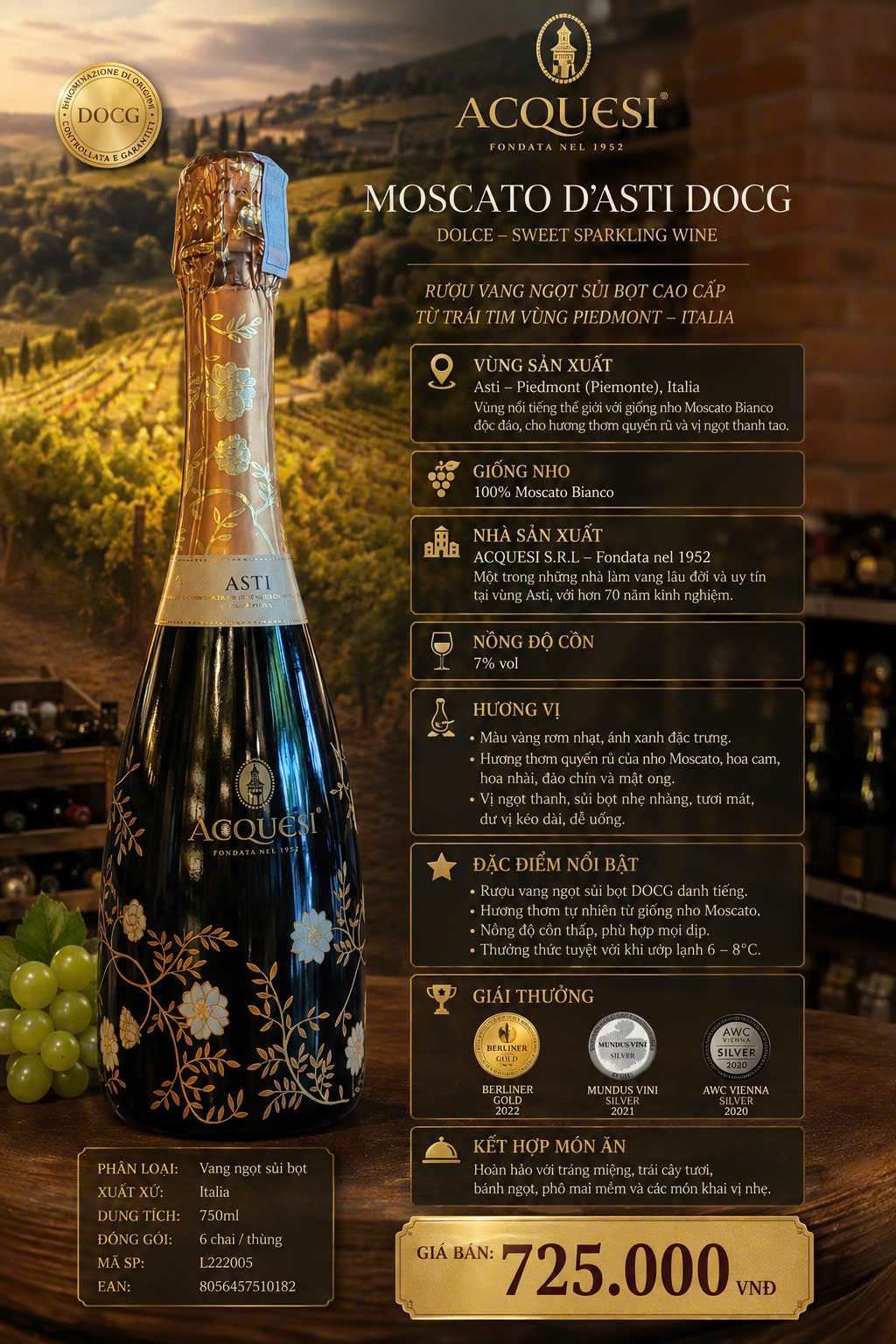 Acquesi Moscato d'Asti DOCG