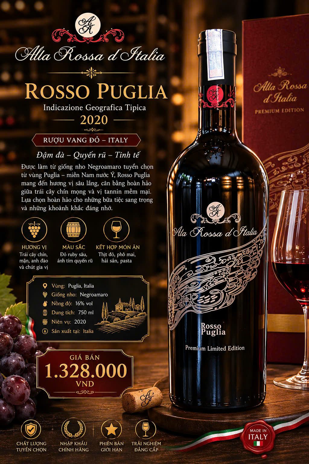 Alla Rossa d'Italia Rosso Puglia 2020