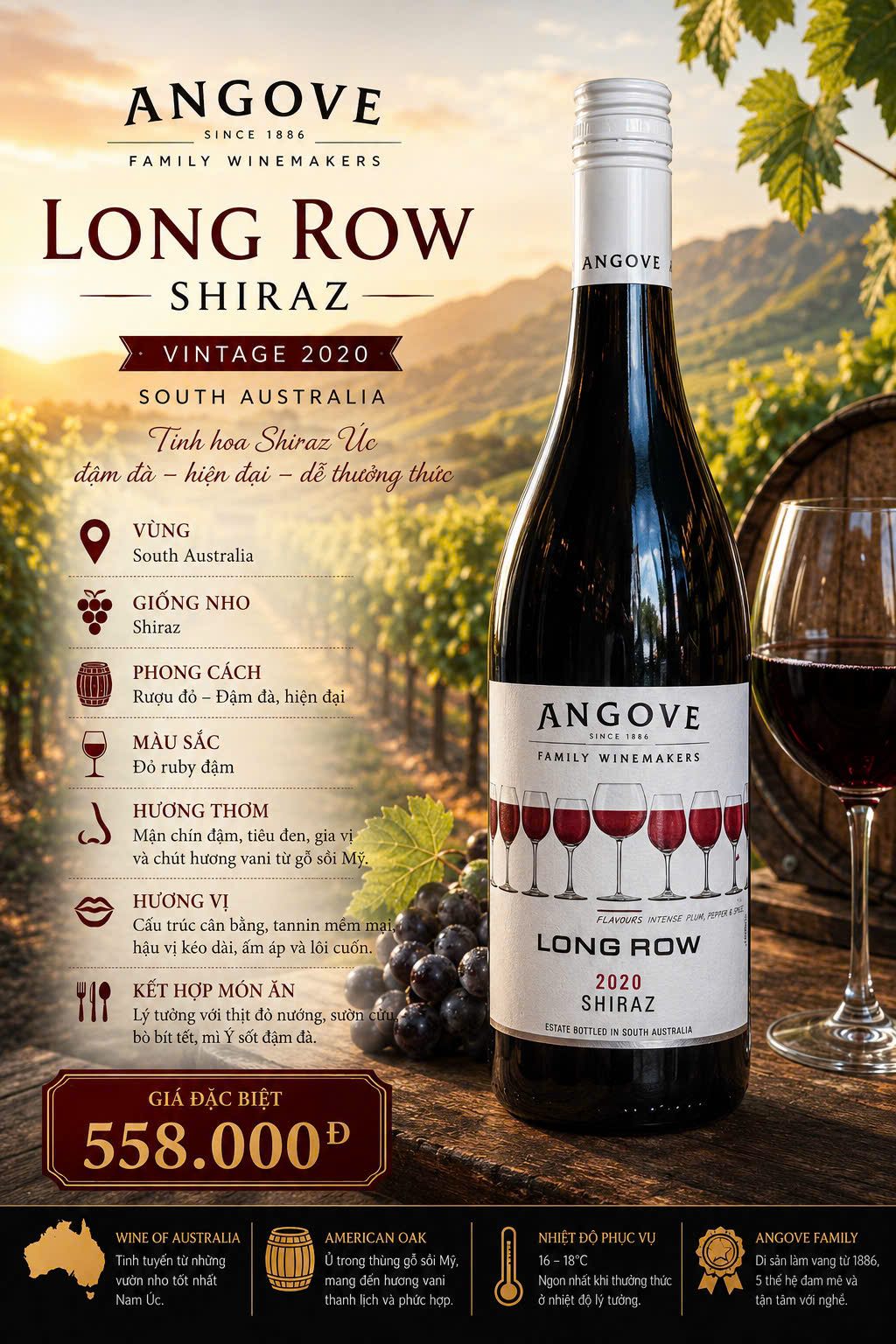 Angove Long Row Shiraz 2020