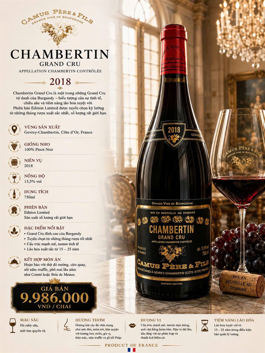 Camus Père & Fils Chambertin Grand Cru 2018