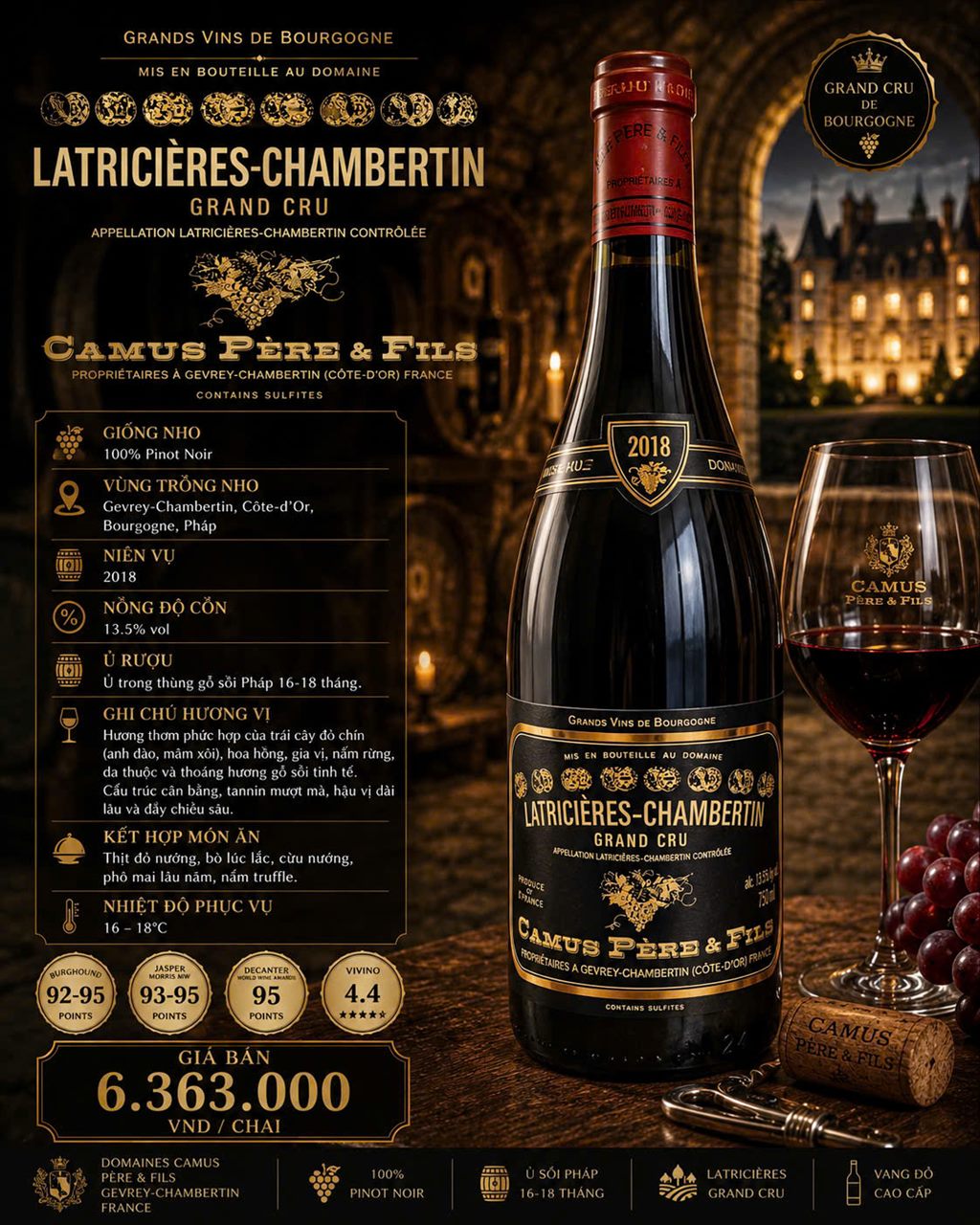 Camus Père & Fils Latricières-Chambertin Grand Cru 2018