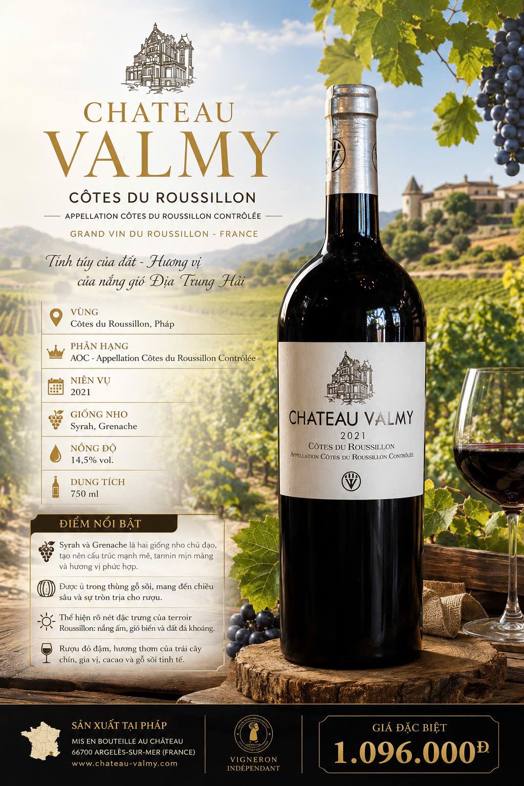 Château Valmy Côtes du Roussillon 2021