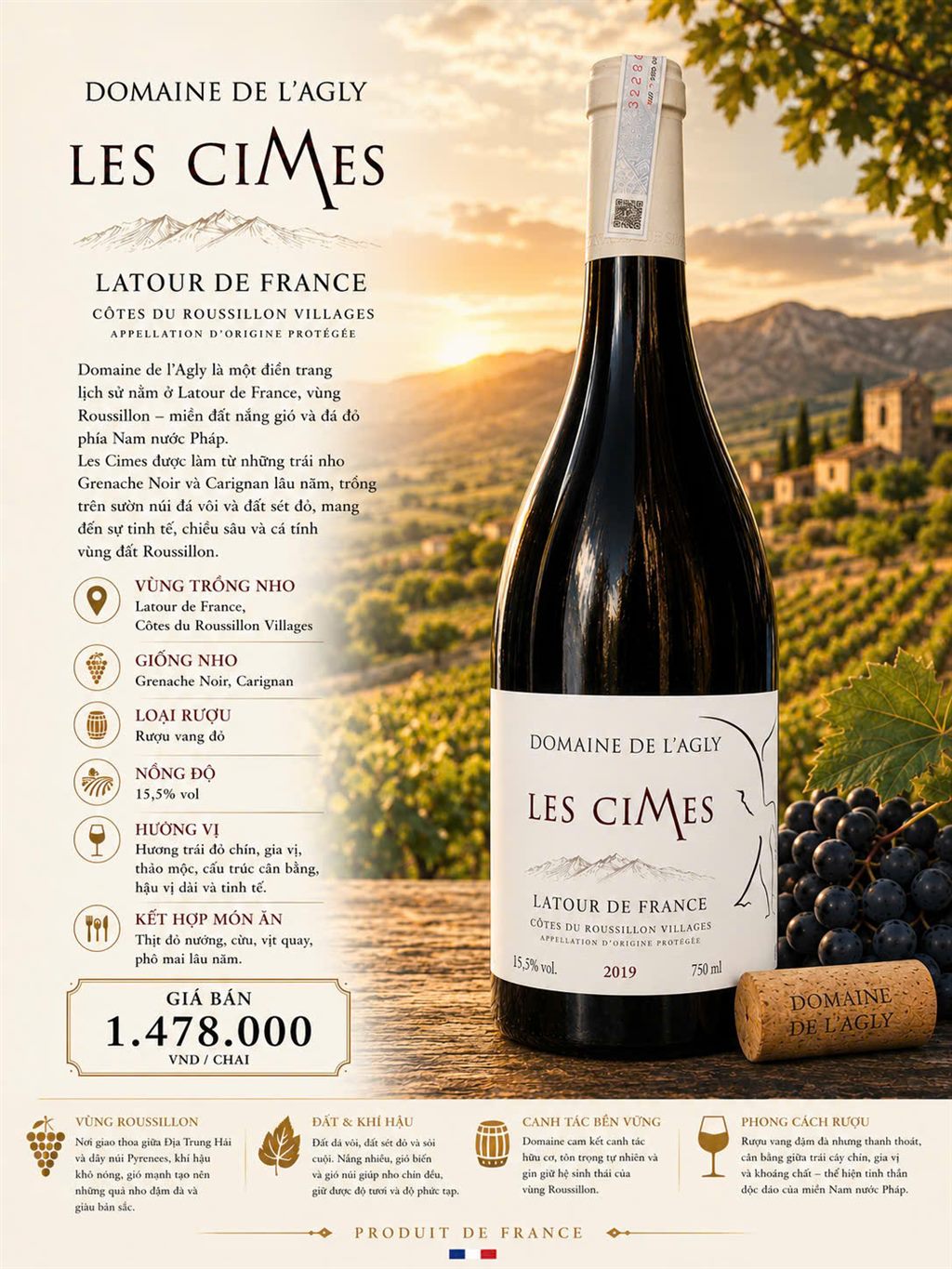 Domaine de l'Agly Les Cimes Latour de France 2019