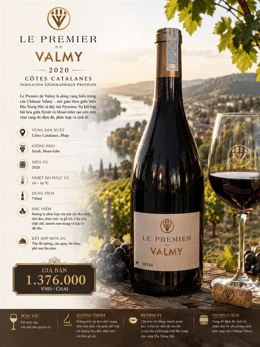 Le Premier de Valmy 2020 Côtes Catalanes