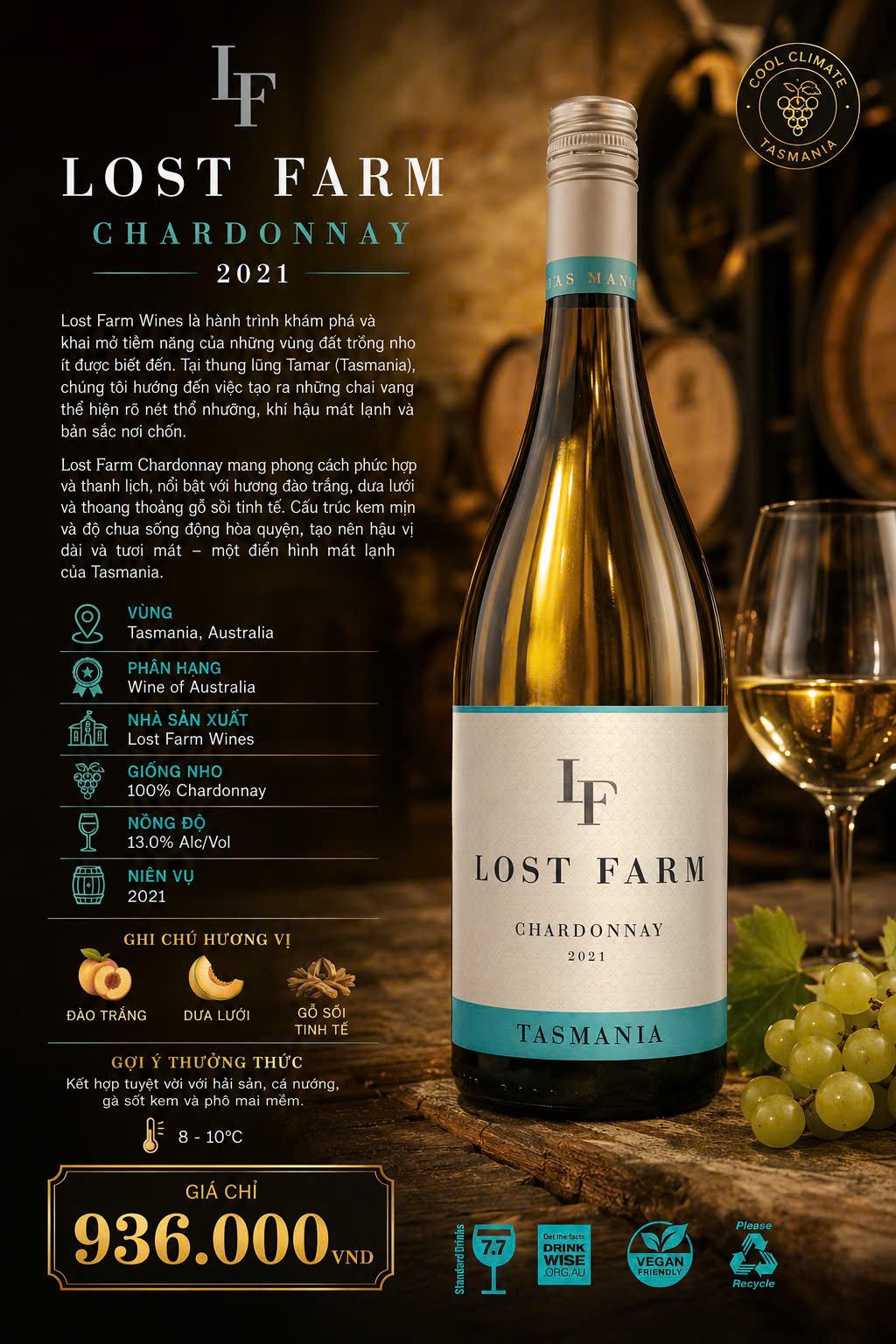 Lost Farm Chardonnay Tasmania 2021