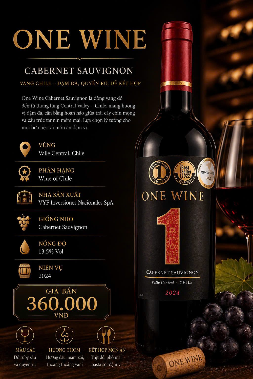 One Wine Cabernet Sauvignon 2024