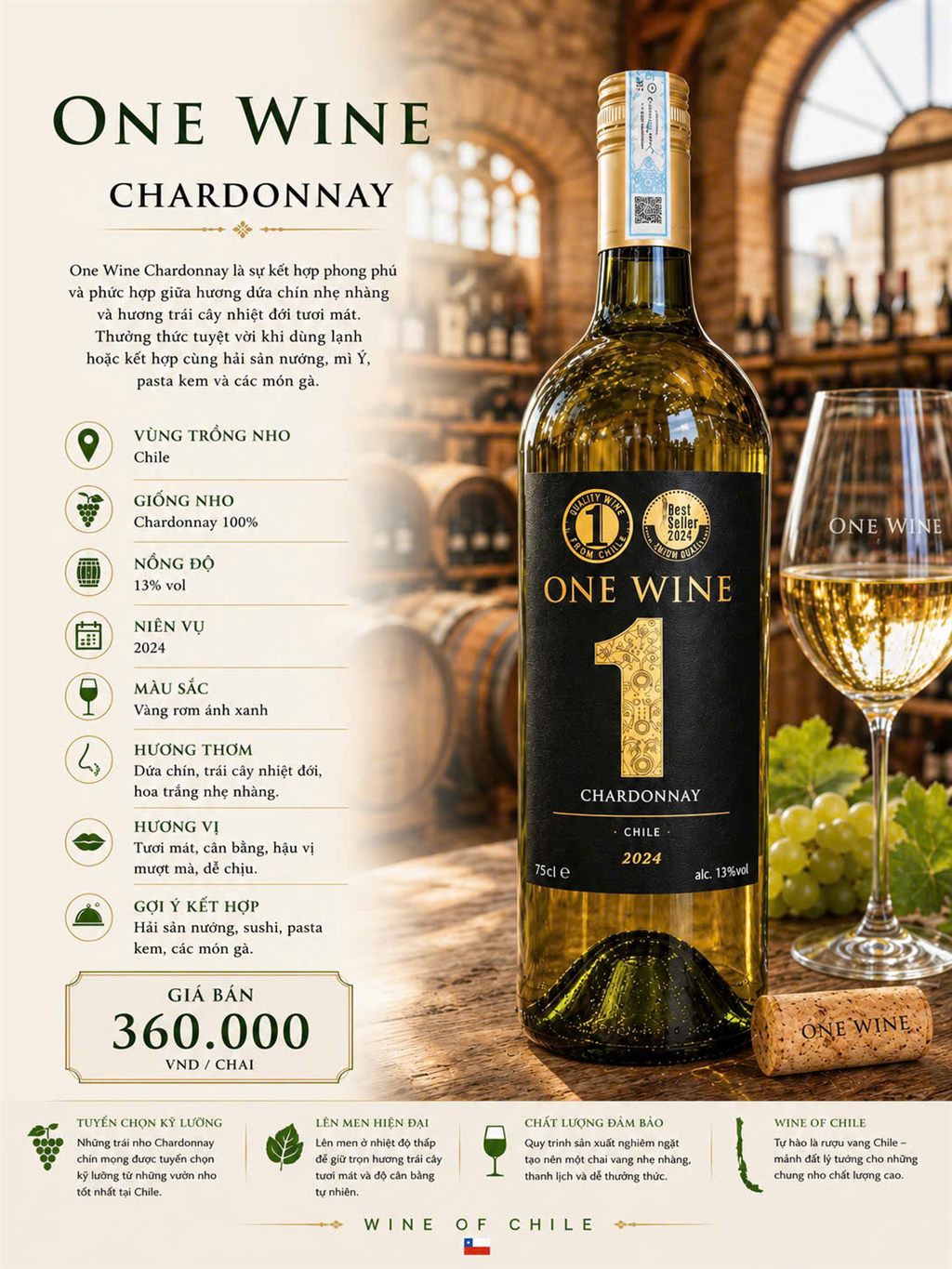 One Wine Chardonnay 2024