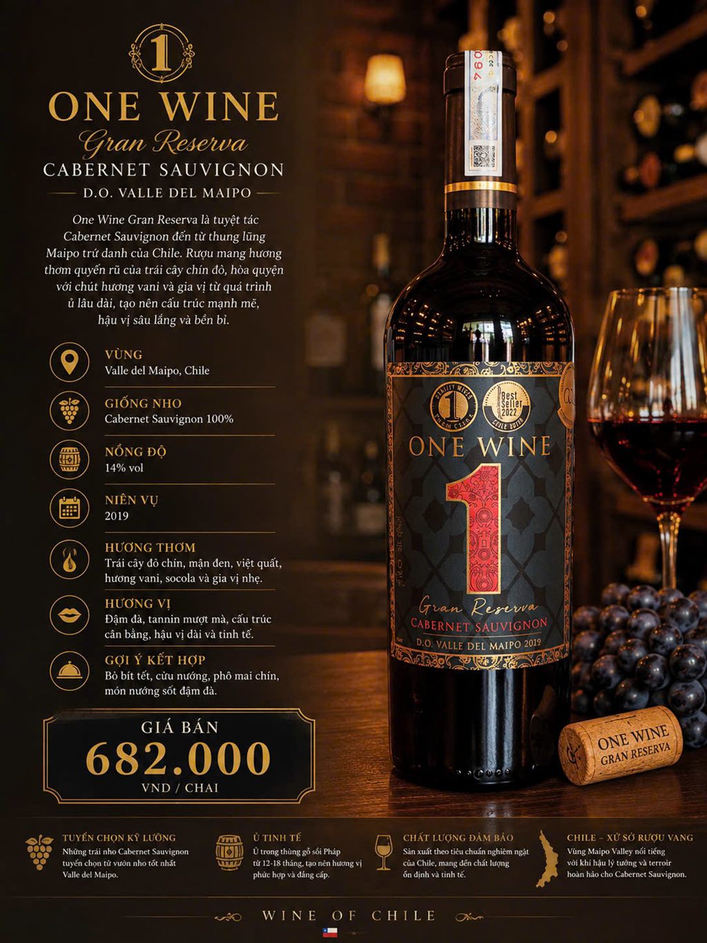 One Wine Gran Reserva Cabernet Sauvignon 2019