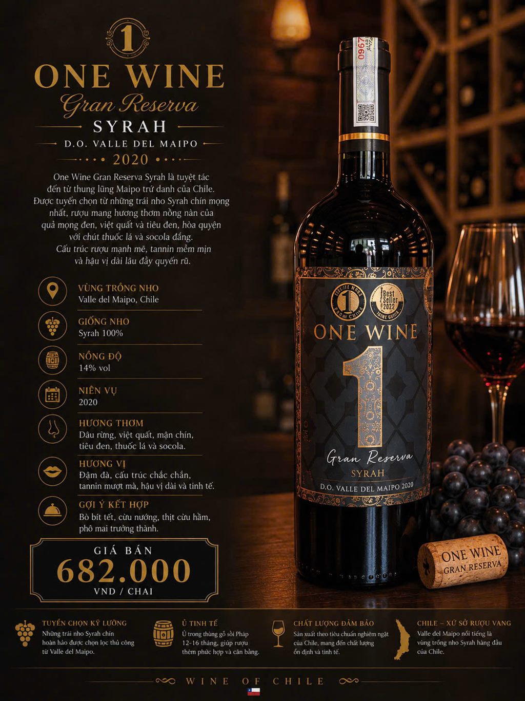 One Wine Gran Reserva Syrah 2020