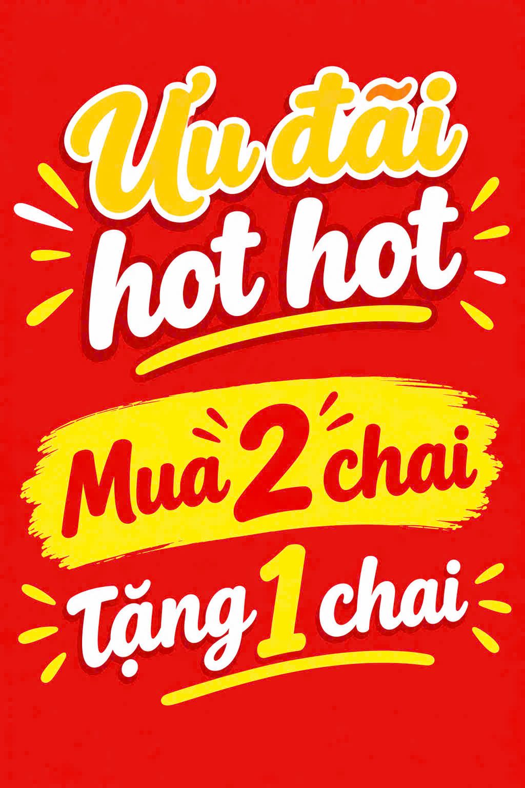 Ưu đãi hot hot — Mua 2 chai tặng 1 chai