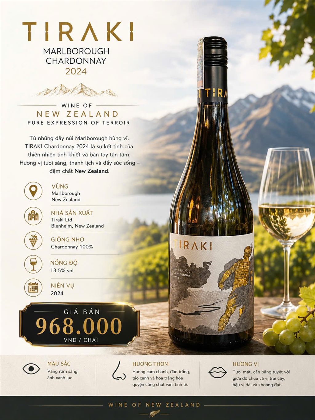 Tiraki Marlborough Chardonnay 2024