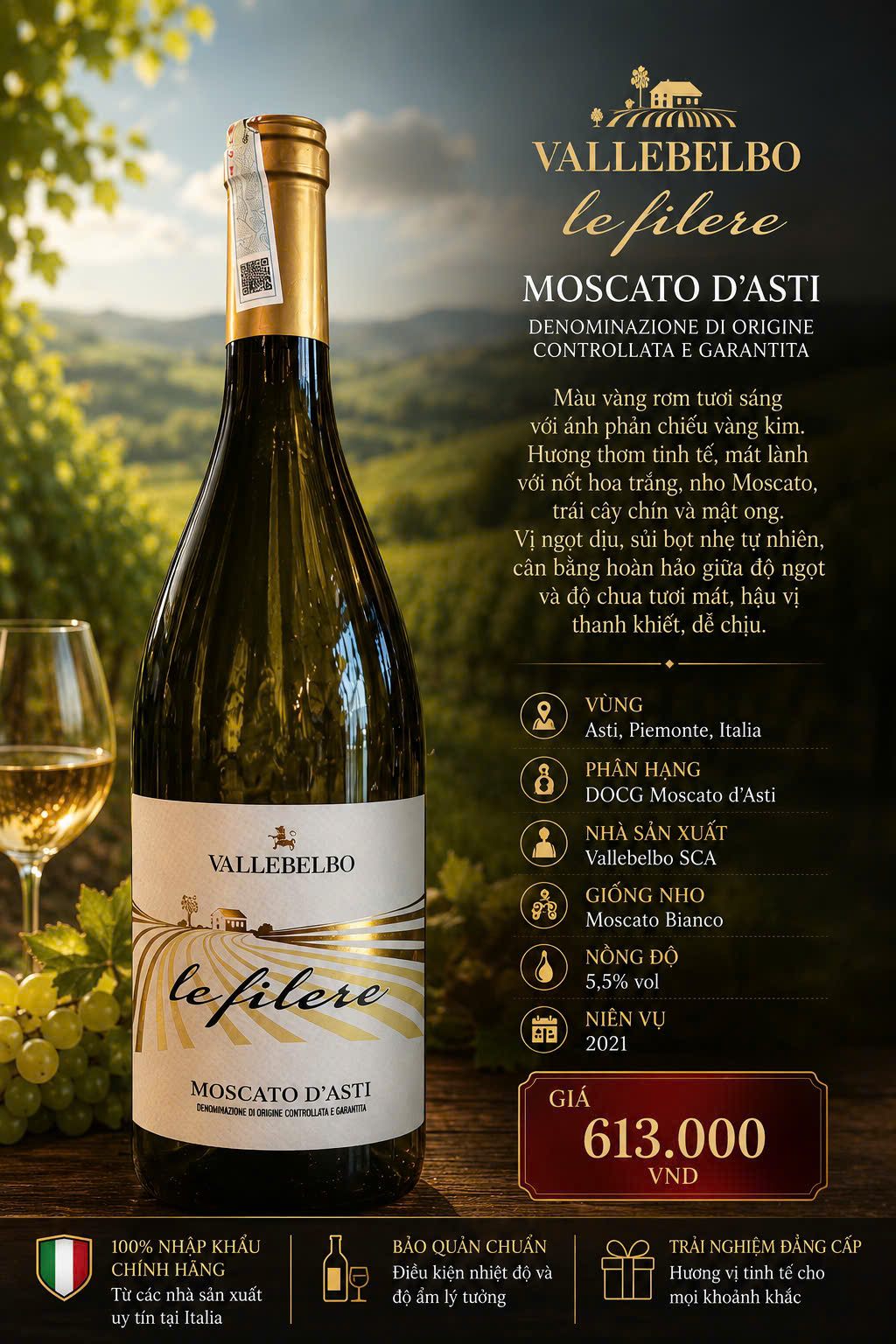 Vallebelbo Le Filere Moscato d'Asti 2021